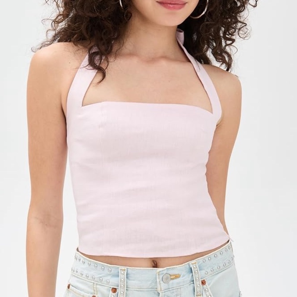 Reformation Malika Linen Top
